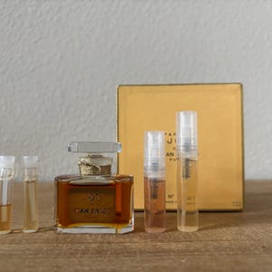 Vintage 1970s Jean Patou Joy Sample from Pure Parfum Extrait Paris France Decant 0.5ml 1ml 2ml 3ml Veritable French Perfume