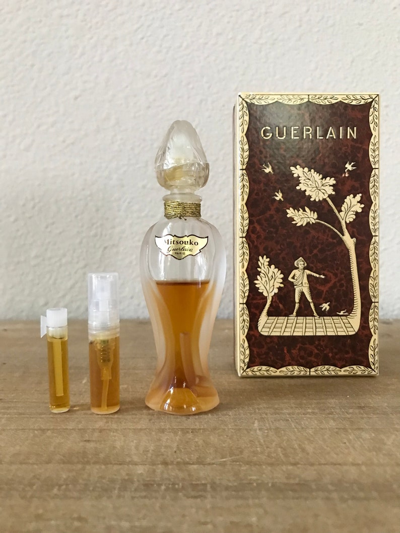 Guerlain Mitsouko Sample from Vintage 1970s Pure Extrait Parfum Decant 1 ml 2 ml Veritable French Perfume Collector image 1