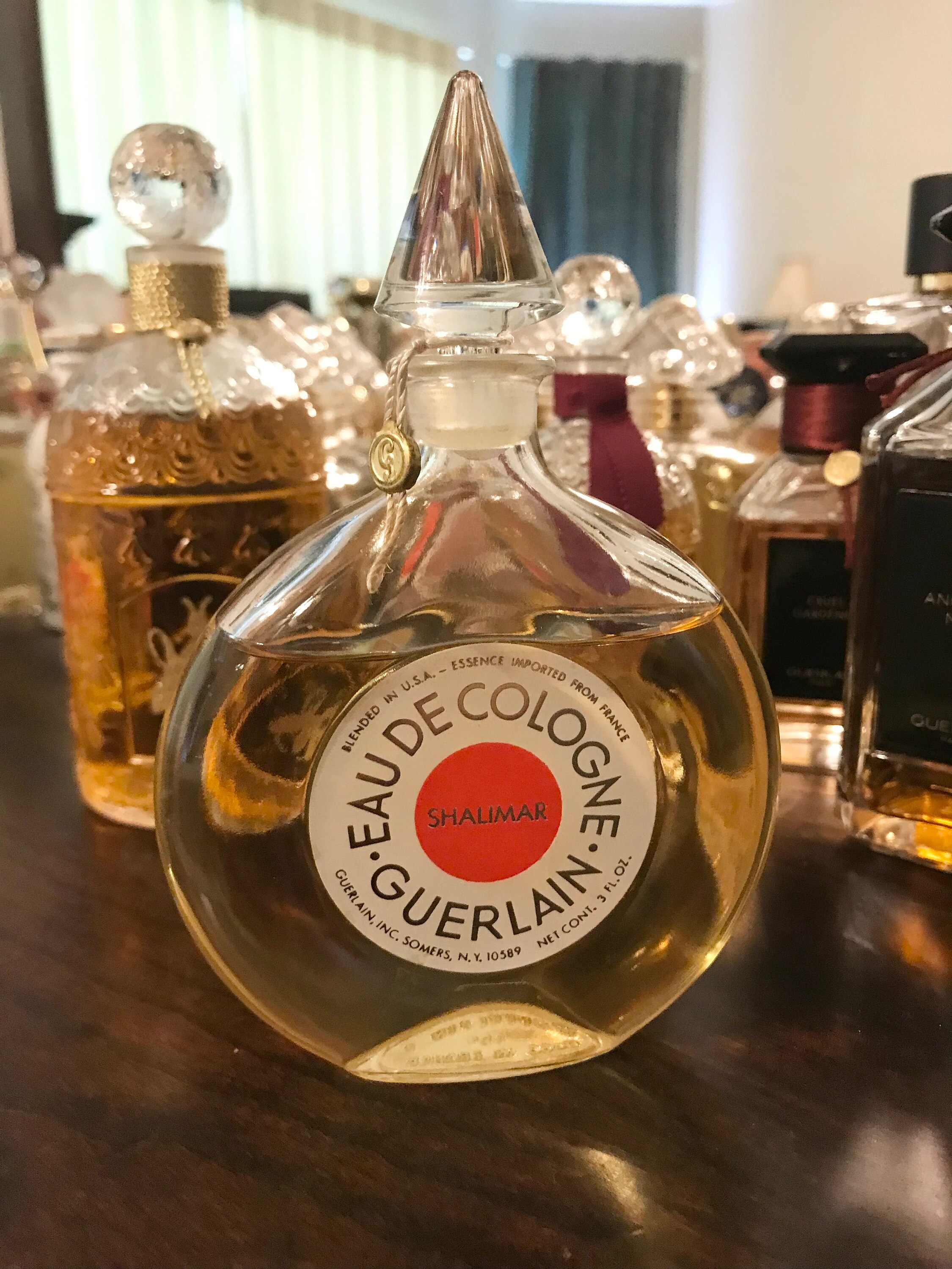 Guerlain Shalimar Eau De Cologne Veritable Round Bottle 3 Oz 90 Ml