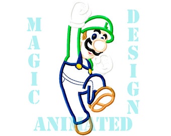 Pipe Fitter Green Machine Applique Design en 3 tamaños ---Descarga instantánea---