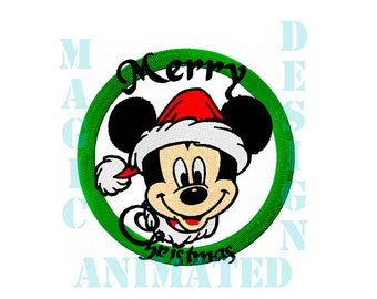 Feliz Mickey Mouse diseño del bordado de la máquina en 4 X 4---instantánea descargar---