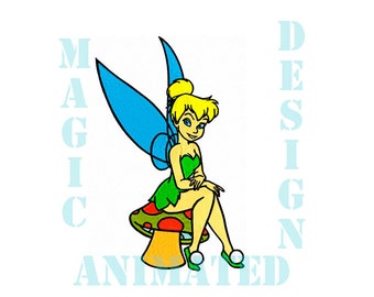 Diseño de bordado máquina de tinkerbell en descarga instantánea de 5 X 7------