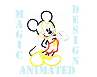 Mickey Mouse diseño apliques en 3 tamaños---instantánea descargar---