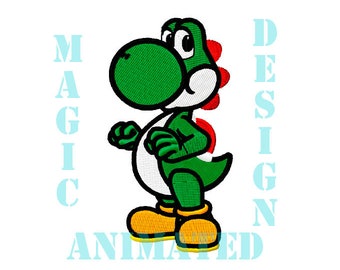 Diseño de bordado de la máquina del dinosaurio pequeño en 4X4 ---descarga instantánea---