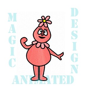 Foofa maskinbroderidesign i 2 storlekar --- Direktnedladdning---