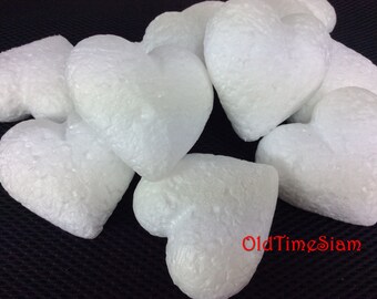 2.5 Inch Heart Foaming Foam Cutting Handmade for Wedding Handcraft 10 Pieces