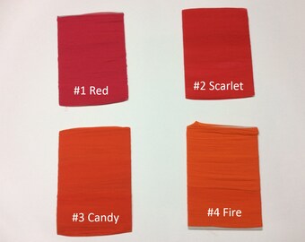 Versorgung Nylon Strumpf Stoff Blume Floral High Stretch Plain DIY Material rot Scarlet Candy Fire Spandex