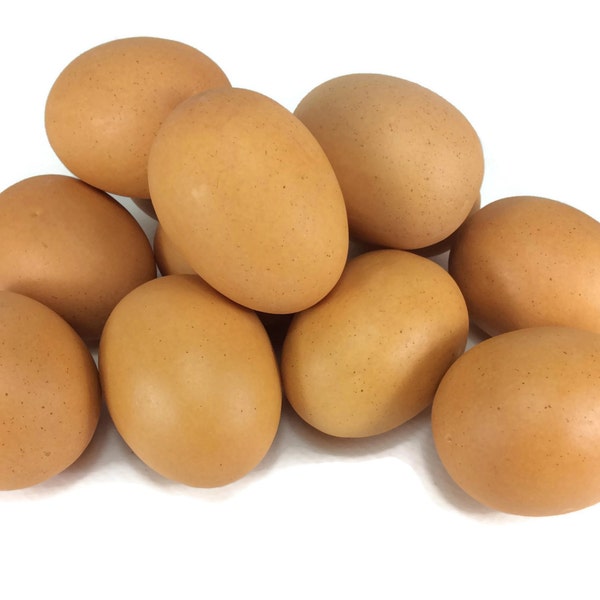 Egg Artificial Lifelike Simulation Faux Fake Chicken Egg 12 Pieces
