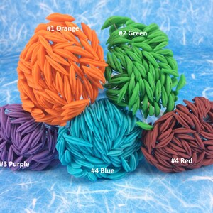 90個入り オレンジ グリーン パープル ブルー レッド 花粉 ユリ 花 フローラル スクラップブック クラフト用品 ウェディング 装飾 カード作り ポリマー粘土