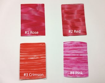 Versorgung Nylon Strumpf Stoff Krawatte-Dyeing Blume Floral High Stretch Plain DIY Material Rose rot Crimson rosa Spandex