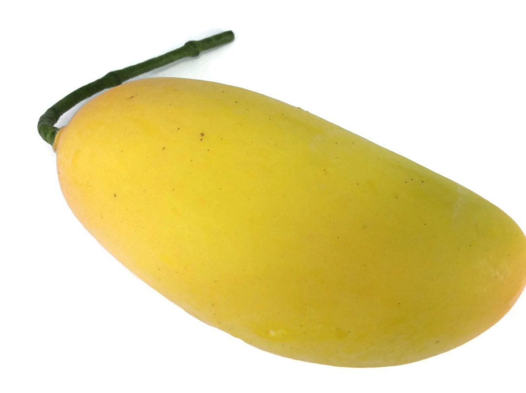 Yellow Mango Mangoes Artificial Lifelike Simulation Faux Fake Fruit Etsy