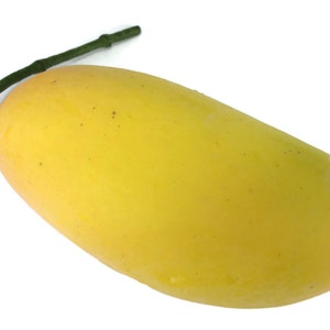 Gul Mango Mango Konstgjord Livlig Simulering Faux Falsk Frukt