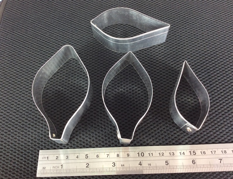 Cutter Lily Lilly Medium Flower Petal Leaf Set Leaves Mold Etsy