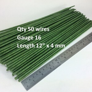 10 Stems Large Long Big Length 12 Inches X 4 Mm Floral Wire Etsy