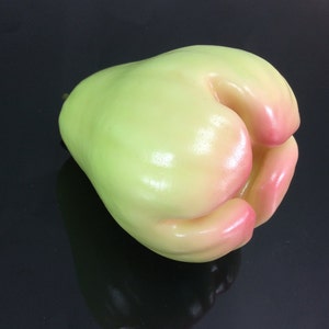 Green Rose Apple Fruit Artificial Lifelike Simulation Faux Fake Fruit