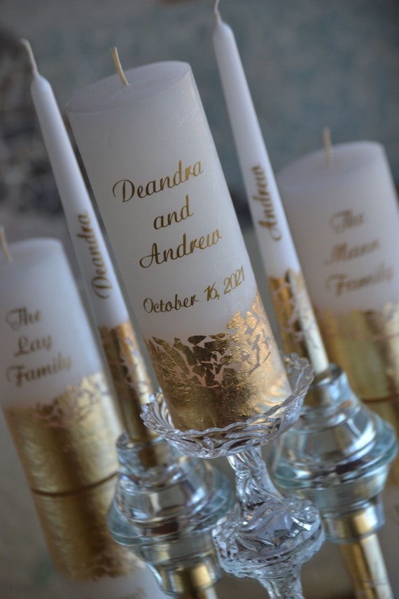Family Unity Candle Set for Wedding Unity Ceremony Candles for
