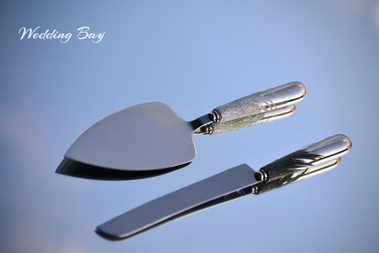 Black and White Wedding Cake Server Set Personalized Cake Etsy