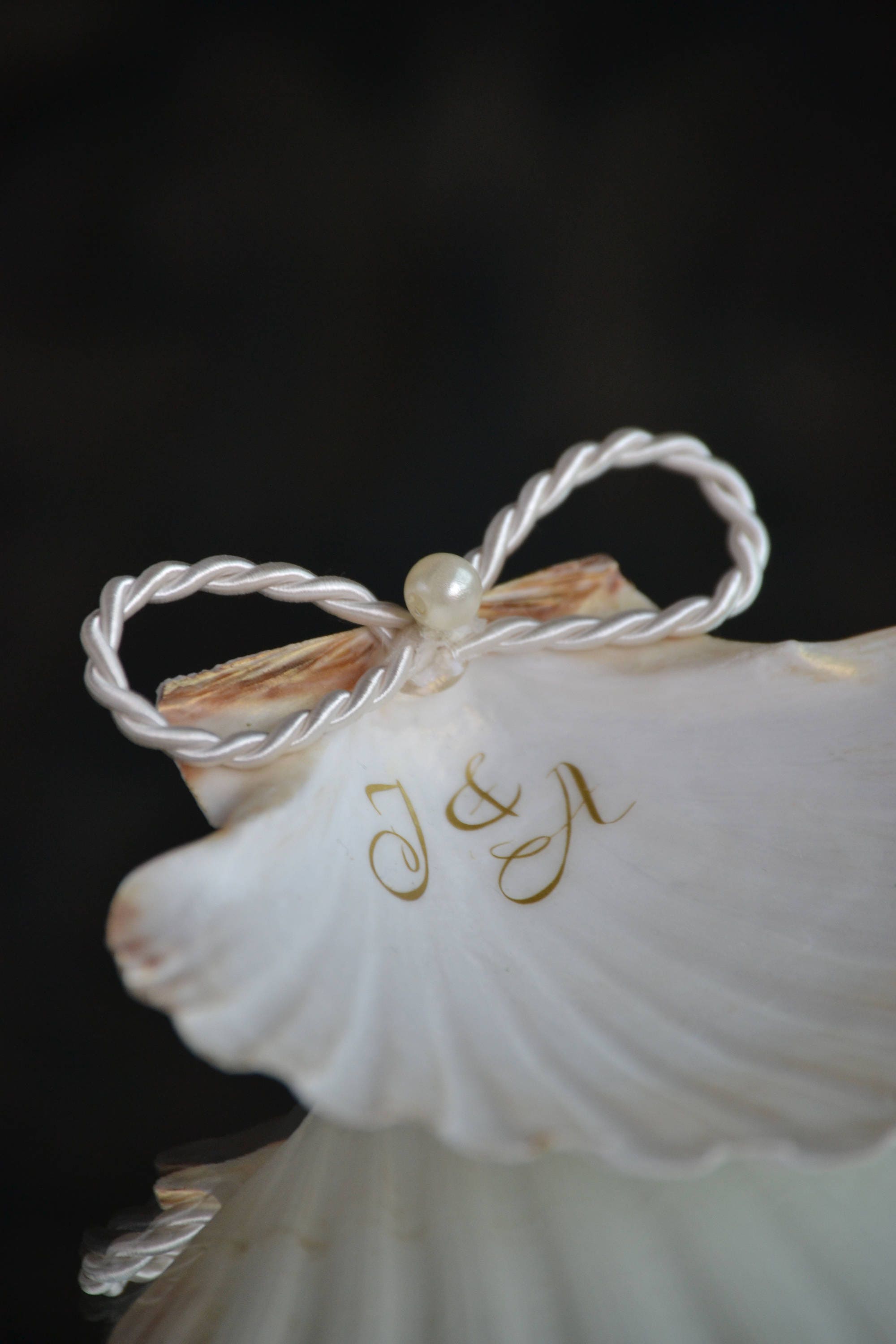 Seashell Ring Holder Personalized Beach Wedding Ring Holder Etsy