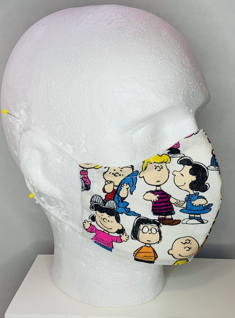 Peanuts Mask Charlie Brown Mask Kids Mask Back to School Etsy