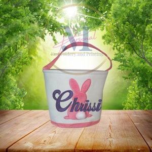 Personalized boys Easter Basket Personalized girls Easter Basket Canvas Easter Basket Name Easter Basket