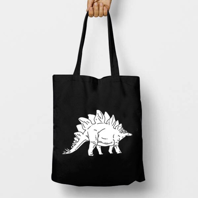 Stegosaurus Dinosaur Tote Bag Beach Bag Shopping Bag Etsy