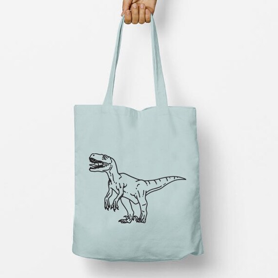 dinosaur tote bag