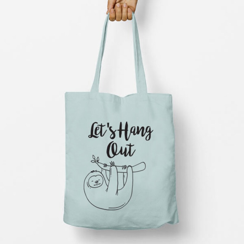 sloth tote bag