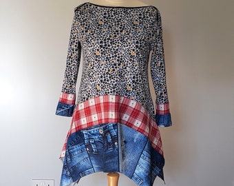 Plus size tunics, Women's tunic plus, Plus size lagenlook, Autumn clothing, Tops for women long sleeve, Bohemian clothing, Boho plus size,