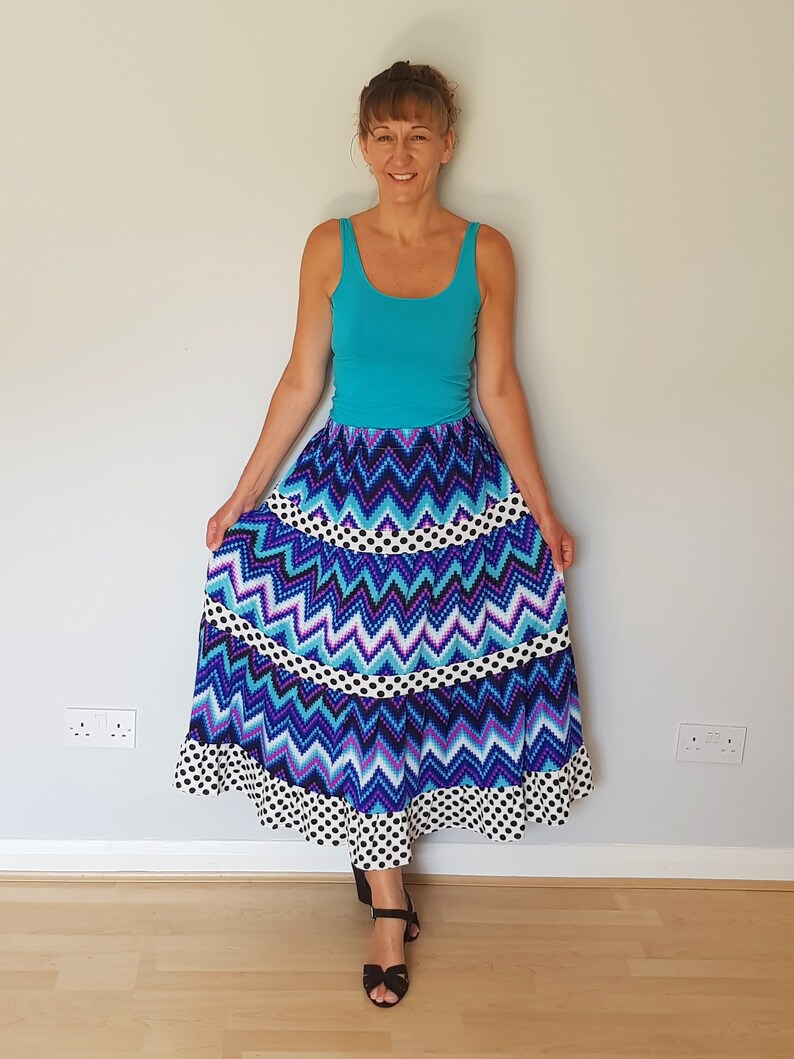 Plus Size Mexican Skirt Maxi Skirts for Women Bohemian Clothing Boho