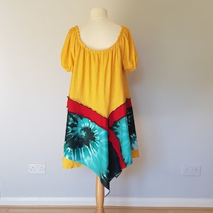 Lagenlook plus size, Summer dresses, Plus size boho dress, Upcycled tunic dress, Recycled clothes, Women&#39;s clothing plus size, Asymmetrical