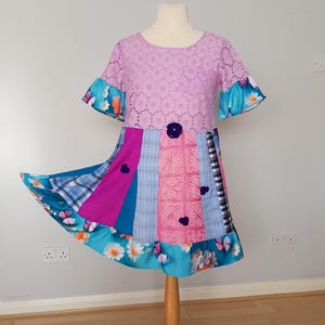 Lavender dress, Short purple dress, Womens lilac and blue dress, Short dresses for women, Cotton womens dress, Summer dress, Purple clothes,