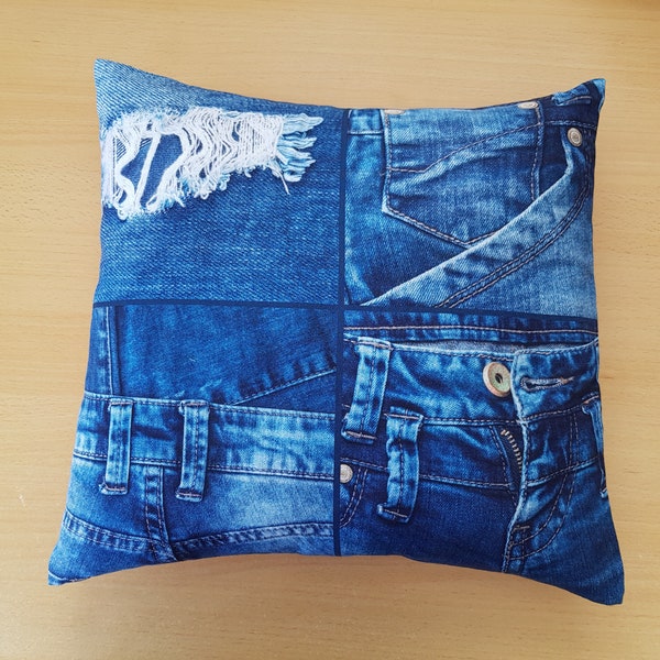 Denim Cushions Etsy UK
