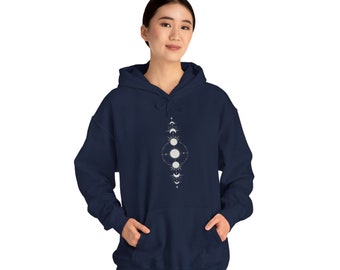 Sweat à capuche Moon Magic - Mélange unisexe super confortable pour les journées froides - Fabriqué de manière éthique