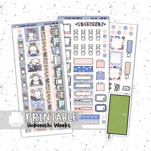 Afdrukbaar: "Shop Sale" Hobonichi Weken Planner Stickers Digitale Download, Sticker Kit, Briefpapier, Winkelen, Levering, Happy Mail