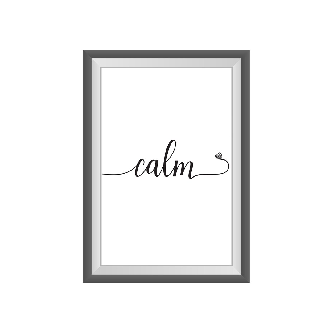 Calm Word DIGITAL WALL ART. Digital Download Print is Great Wall Decor in Any Room. Printable