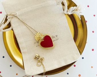 Exvoto heart necklace