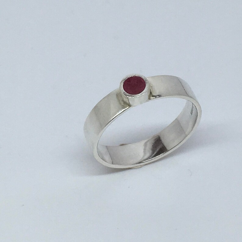 Resin ring in Silver 925 and resin