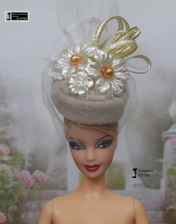 Barbie Hat cap Barbie doll Fashion Royalty Silkstone Poppy | Etsy