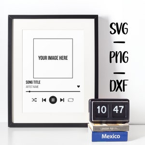 Aangepaste liedplaquette SVG gepersonaliseerde muziekplaquette kunst aan de muur op maat gemaakt cadeau voor haar