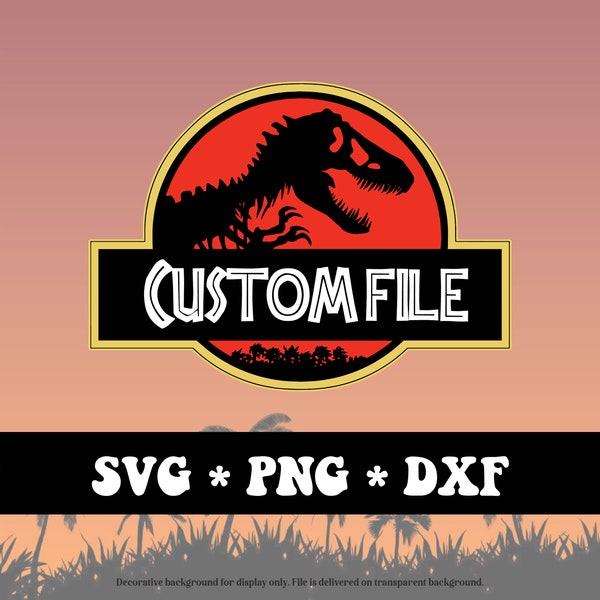 Custom Jurassic Park SVG PNG Custom Jurassic Park File