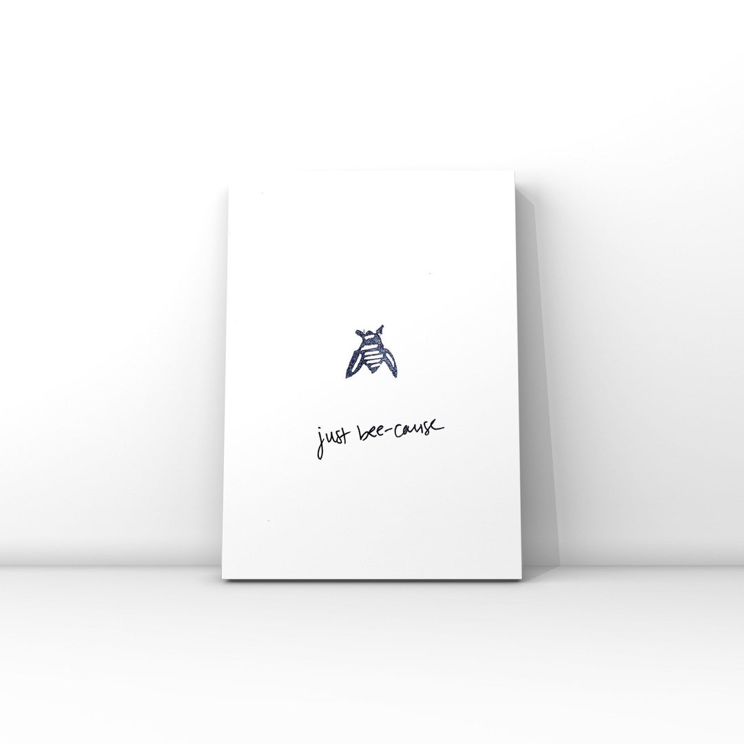 Bee Card Any Occasion Card Just Because Card Greeting Card Handmade