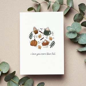 Carte de voeux d'automne | Thème d'automne | Toute carte d'occasion | Juste parce que la carte | Automne | Vacances | Saisonnier