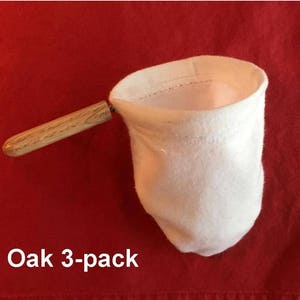 OAK 3-PACK “The world’s finest bolsitas” For Chorreadors (Costa Rican-style coffee makers) with choice of size and finish
