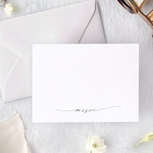 Cartes de remerciement pour mariage élégant, cartes de remerciement pour mariage, carte de remerciement pour shower de mariage moderne, lot de 10 image 9