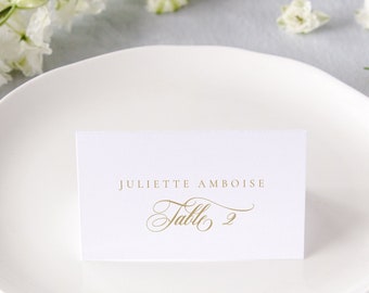 EMMELINE | Elegant Wedding Place Cards, Calligraphy Escort Cards, Printed Wedding Place Card, Name Cards Wedding