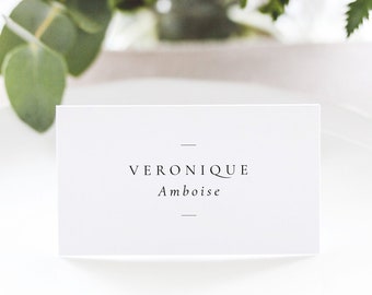 JOSEPHINE | Modern Wedding Place Cards, Printed Escort Cards, Name Cards Wedding, Classic Wedding Place Card