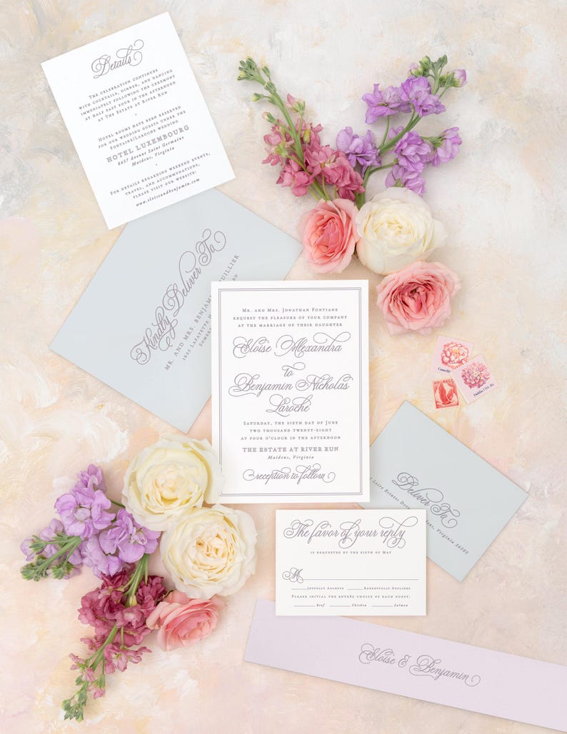 Sage Green Wedding Invitation Templates, Classic Wedding Invitations Instant Download, Regency Style Wedding Invite Printable MPD1005 image 11