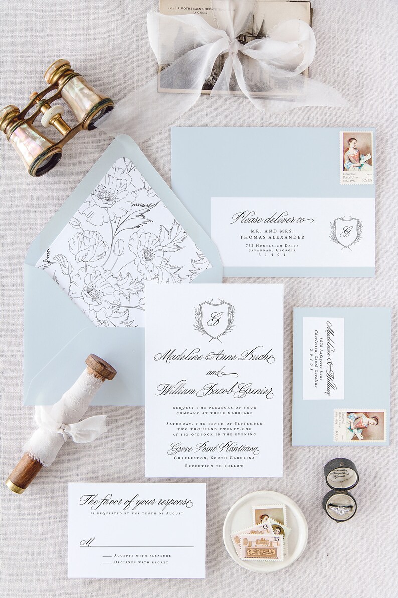 Lined Envelopes for Wedding Invitations Vintage Wedding Etsy