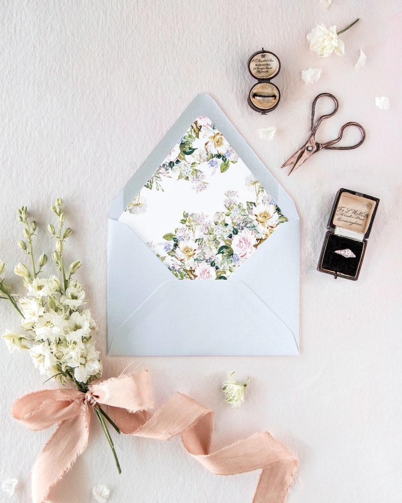 Lined Envelopes for Fall Wedding Invitations Elegant Wedding Etsy