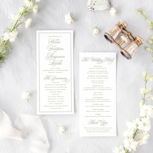 a wedding invitation with a white background and elegant text, surrounded by white flowers and a butterfly.